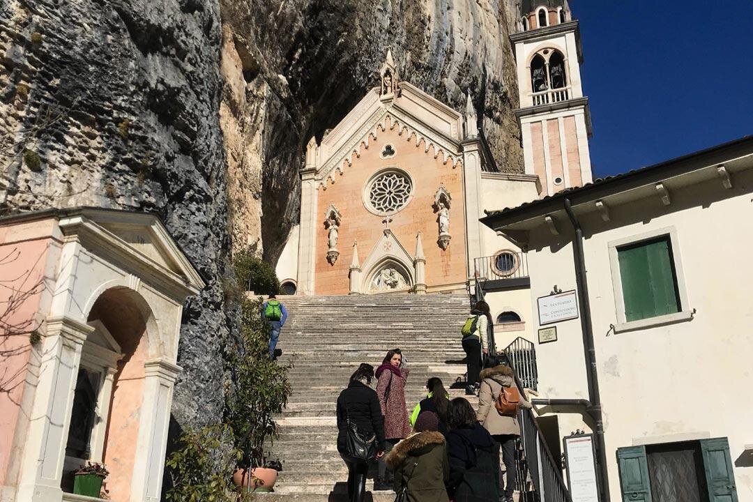 Between heaven and earth: Sanctuary of Madonna della Corona