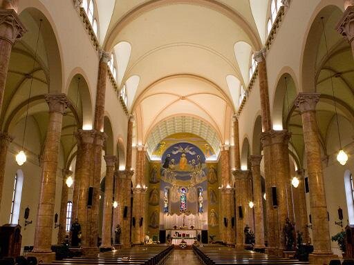 Parish Church of Christ the King and the fresco “Arbor Redemptionis”