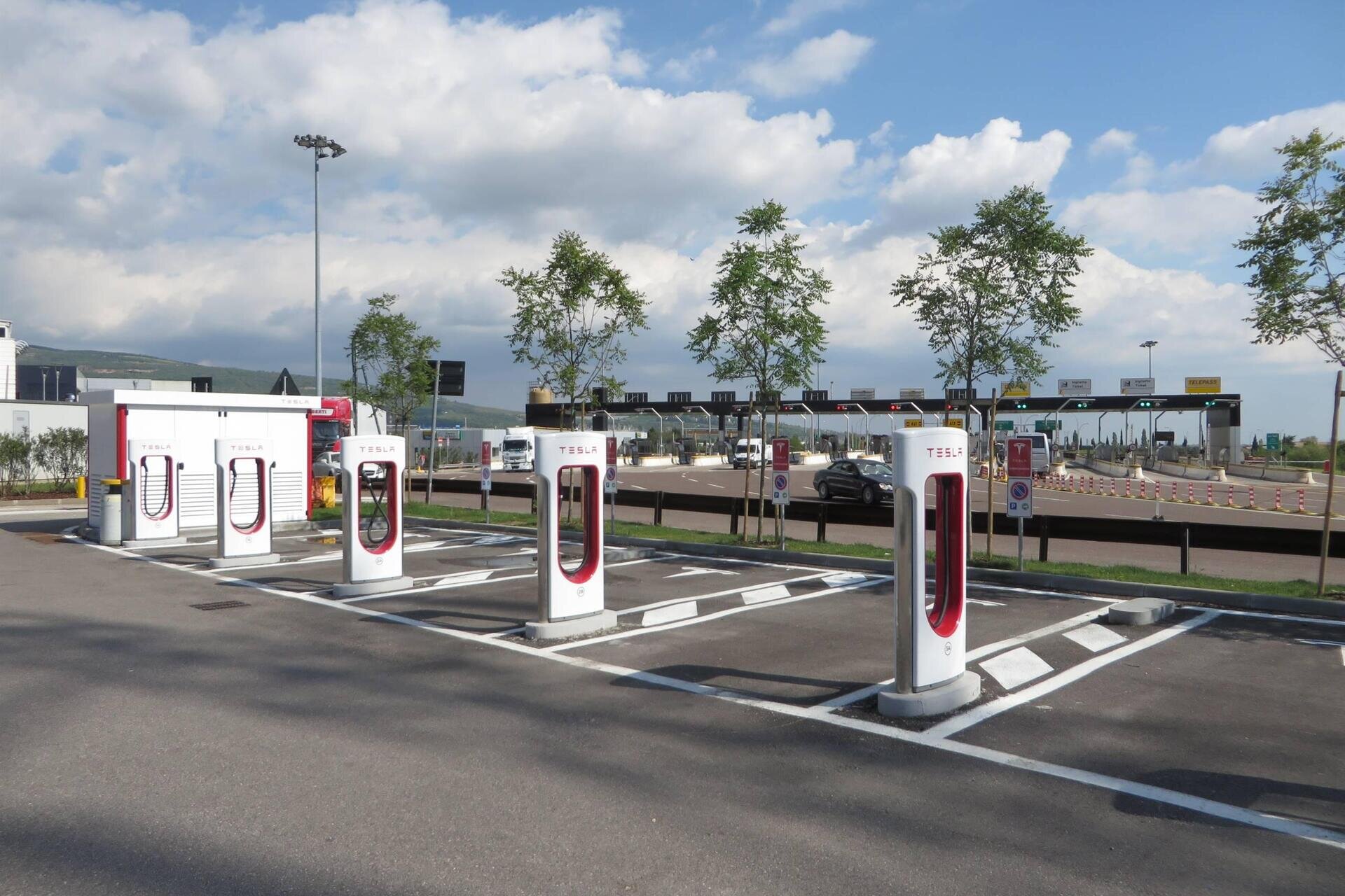 Tesla charging station