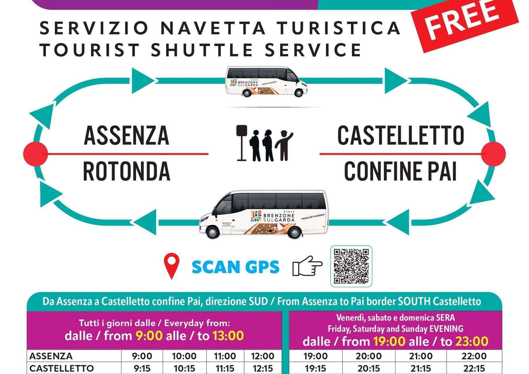 Tourist bus Brenzone sul Garda