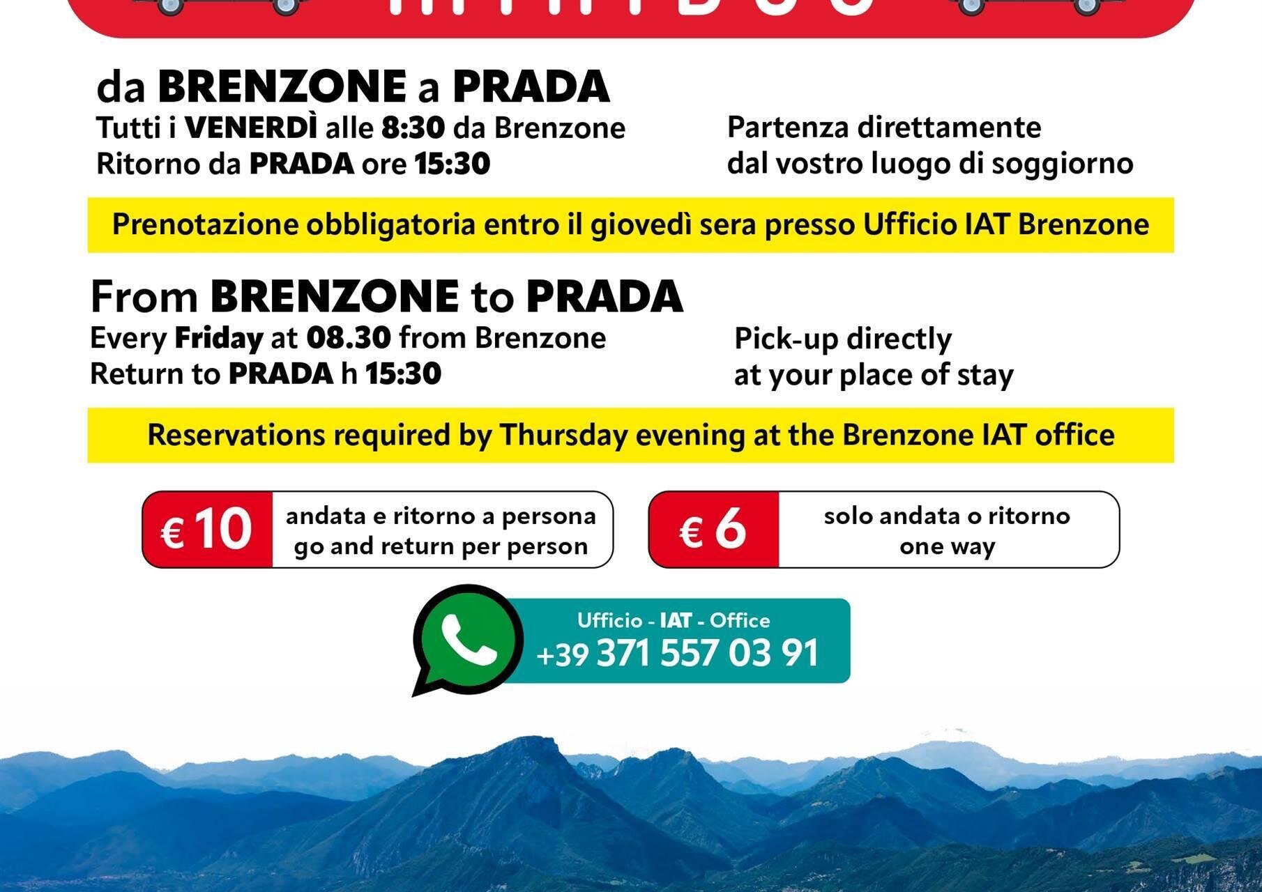 Transfer mini bus Brenzone - Prada