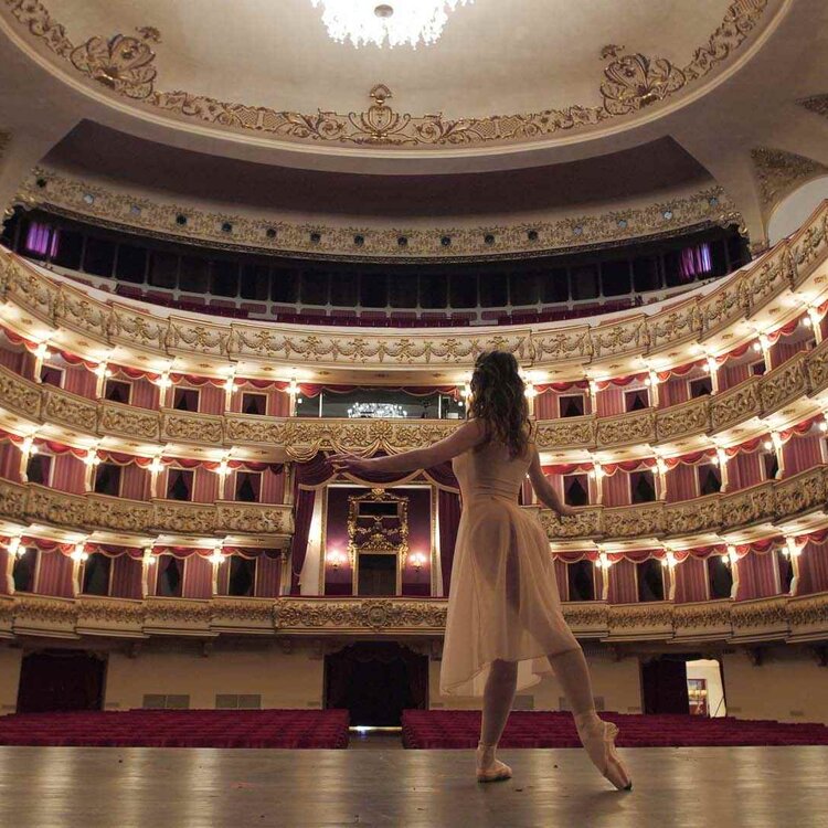 Interno Teatro Filarmonico Palchetti
